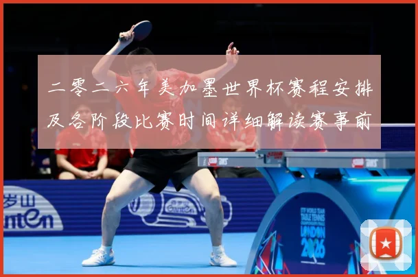 二零二六年美加墨世界杯赛程安排及各阶段比赛时间详细解读赛事前瞻：最新赛事动态与深度分析